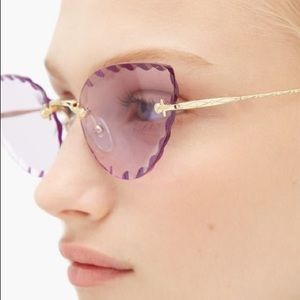Chloé scalloped cat eye Rosie sunglasses